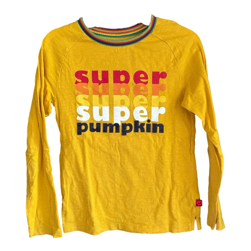 Little Bird by Jools Oliver size 6-7 super pumpkin mustard yellow top